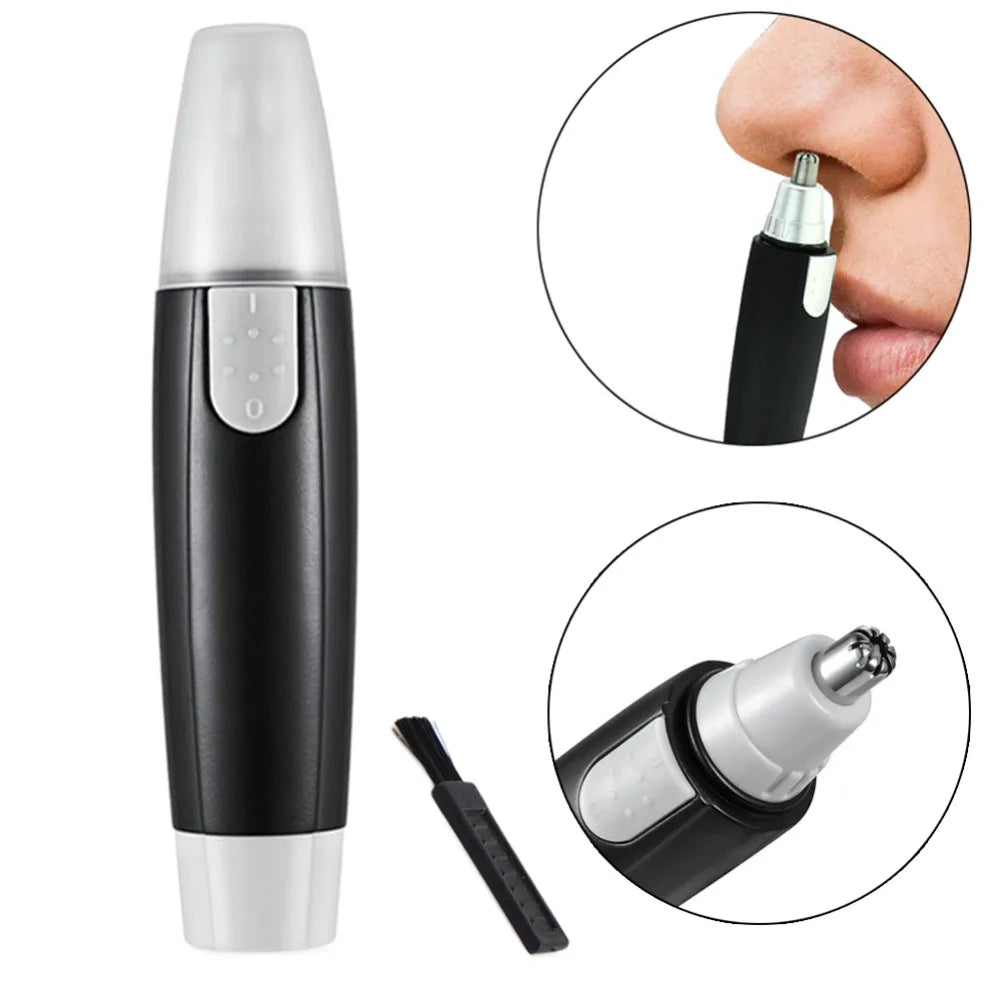 Rechargeable Nose & Ear Hair Trimmer Groomer – Cordless Facial Hair Clipper for Men & Women