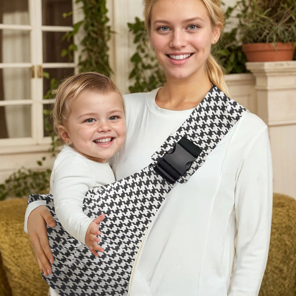 Adjustable Cotton Baby Carrier Sling – Padded Front & Side Infant Carrier, Lightweight Travel Wrap, Supports up to 44 lb (20 kg)