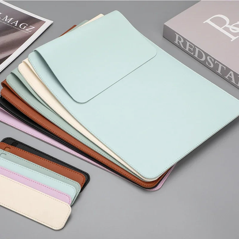 PU 13-Inch Waterproof Laptop Sleeve with Pen Case — MacBook Air/Pro