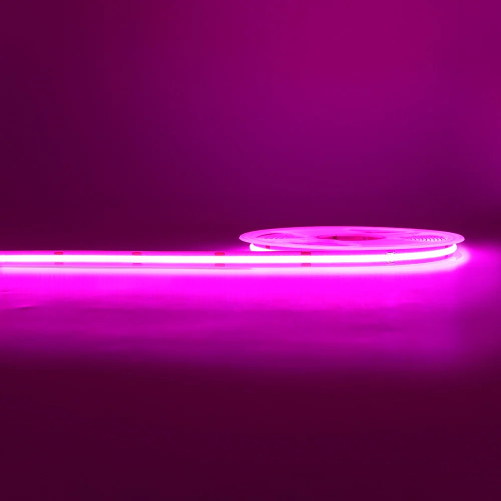 COB LED Strip Light 12V/24V — 3mm 5mm 8mm 10mm PCB Flexible Tape, High CRI >90, RGB & Warm/Cool White (3000K/4000K/6000K)