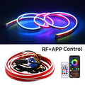 12V RGB LED Hood Strip Daytime Running Lights – APP Controlled Neon Running Lights with Streaming Turn Signal