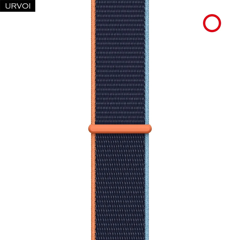 Nylon Sport Loop Band for Apple Watch — Breathable Hook & Loop Fastener — Fits 42/44/45/46/49mm