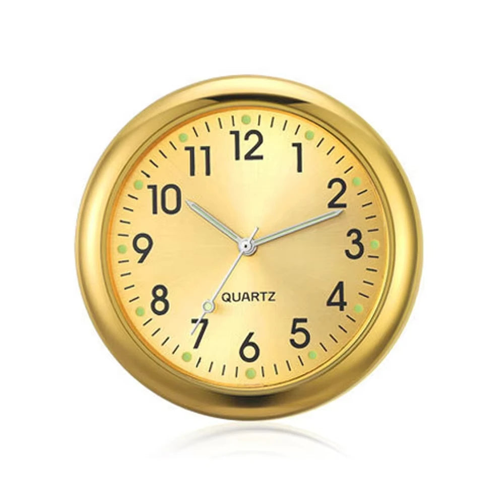 Luminous Mini Car Clock Stick-On Digital Dashboard Quartz Timepiece - 1.6 in (4 cm)