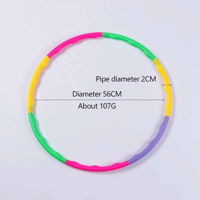 Adjustable Removable Hula Hoop for Kids – Portable Plastic Waist Training & Fitness Ring