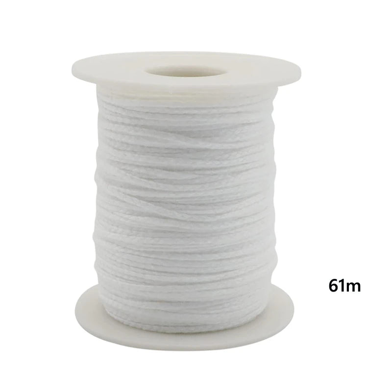 100-Pack Waxed Cotton Candle Wicks with Stand and Tabs, Smokeless Soy Wax-Core Candle Making Supplies