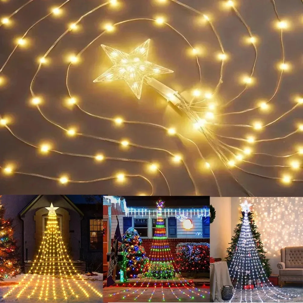 Multicolor USB Fairy String Lights 8 Modes Waterproof Christmas Lights for Indoor Outdoor Tree Yard