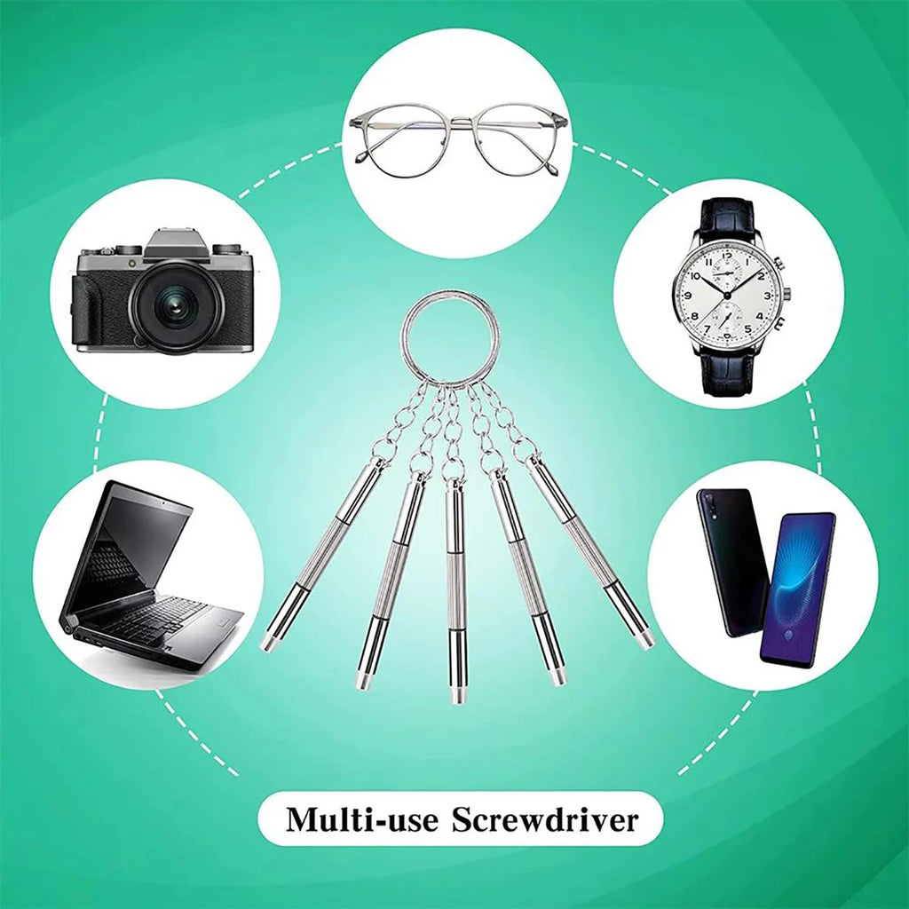 Mini 3-in-1 Precision Screwdriver Set for Eyeglasses & Watches — 1/2/10 Pack Portable Repair Tool