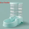 Gravity Pet Feeder and Water Dispenser for Cats and Small Dogs – Transparent PP Hopper, Pink, Blue, Gray