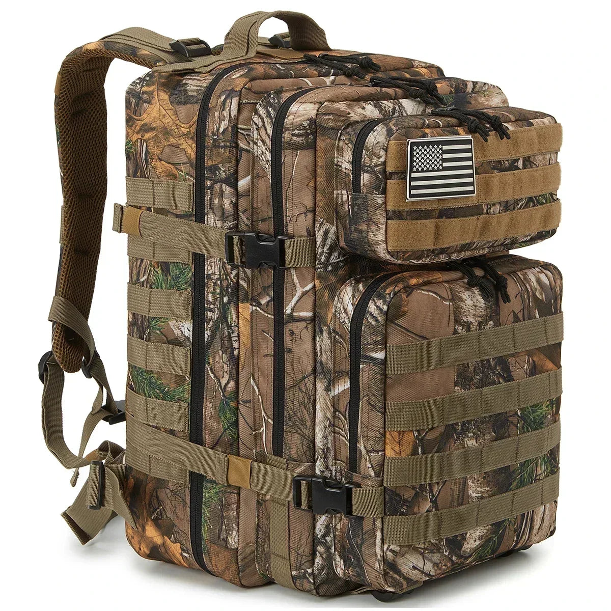 45L (2,746 cu in) Tactical Backpack — 3-Day Outdoor Hiking Camping Trekking Gym Bag for Men & Women