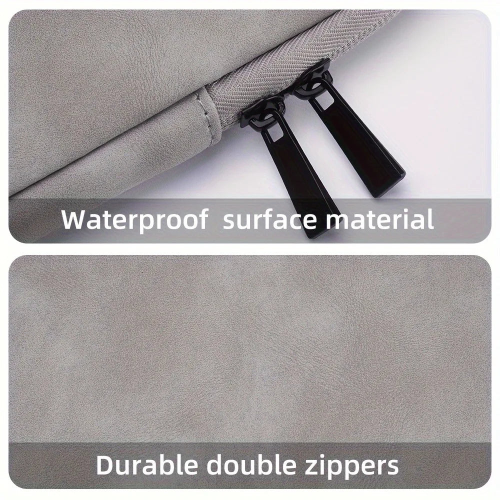 PU Leather Laptop Sleeve – Slim Protective Case for 11-inch/13-inch/14-inch/15-inch Laptops (28/33/36/38 cm)