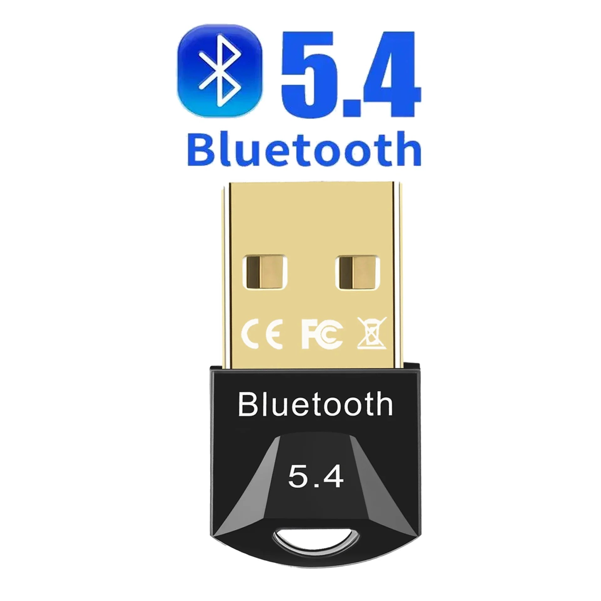 USB Bluetooth Adapter Dongle for PC — Bluetooth 5.4/5.3/5.1/5.0 Wireless Receiver for Speakers, Mouse & Keyboard
