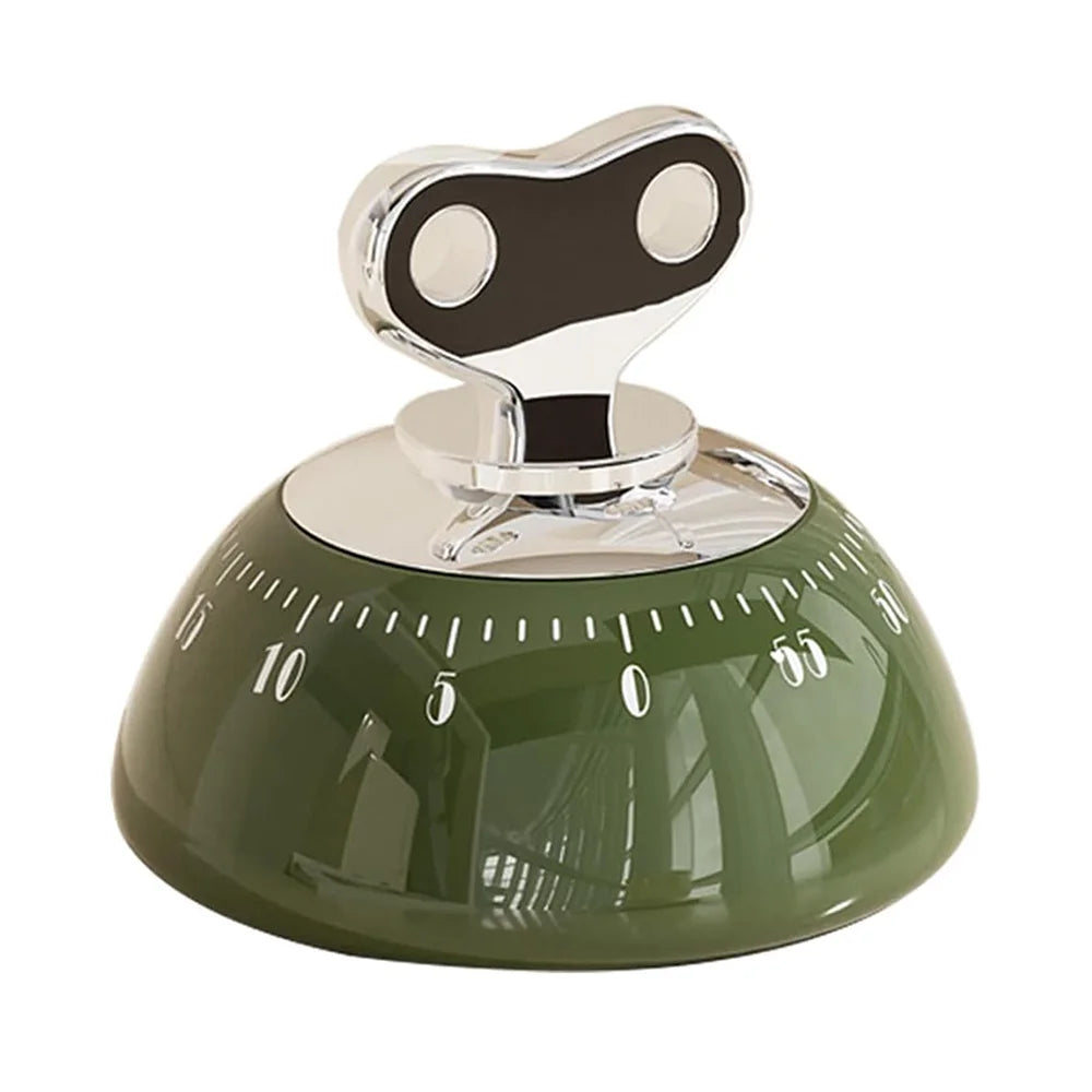 Magnetic 60-Minute Mechanical Kitchen Timer, Loud 70dB Countdown Alarm, No-Battery Cooking & Baking Timer