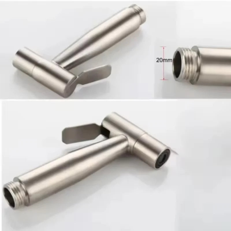 Stainless Steel Handheld Bidet Sprayer Gun, Self-Cleaning Toilet Sprayer for Bathroom