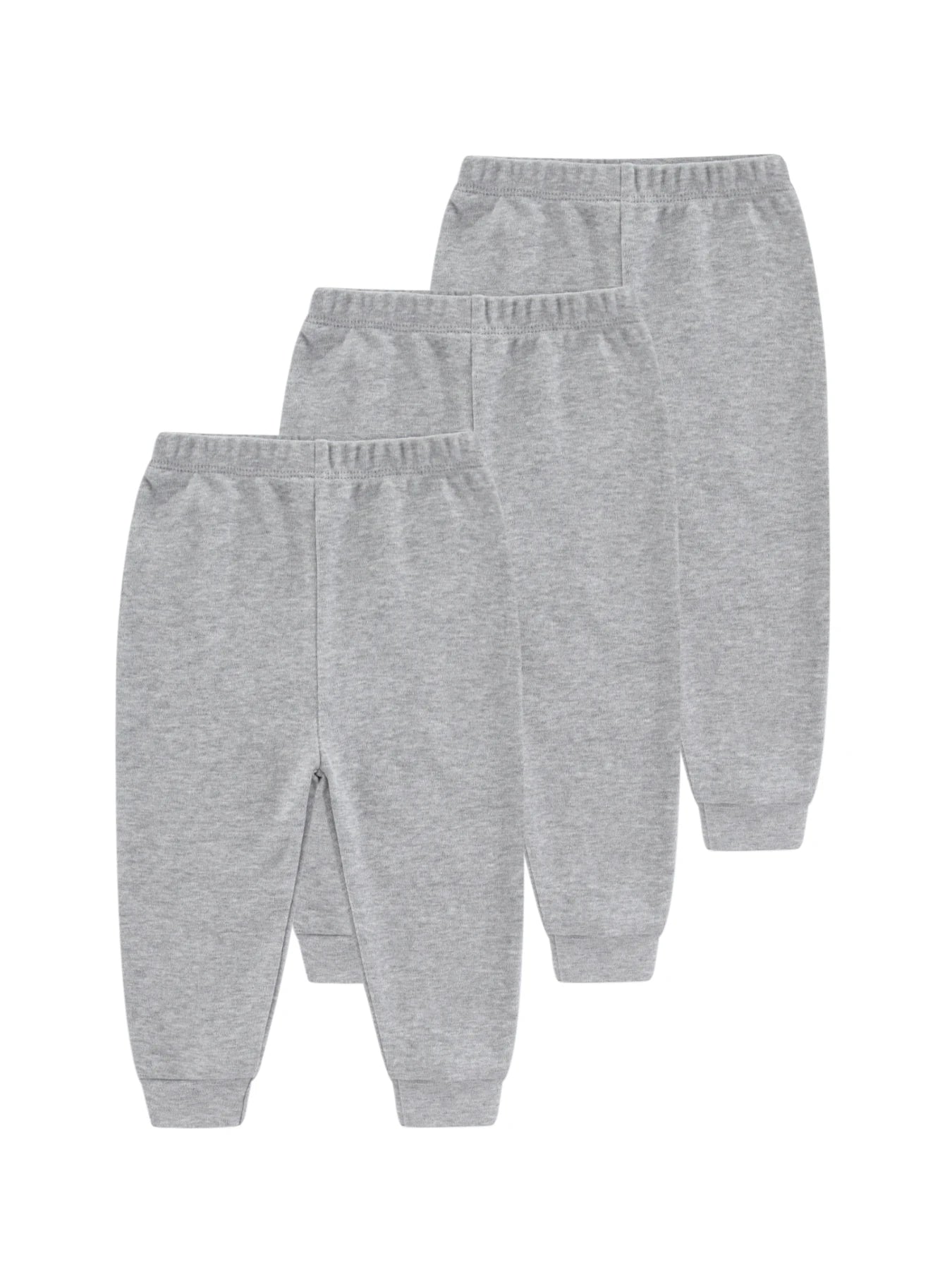 1/3-Pack All-Season 100% Cotton Baby Pants (0-12 Months) Soft Unisex Infant Trousers Elastic Waist Cartoon Print