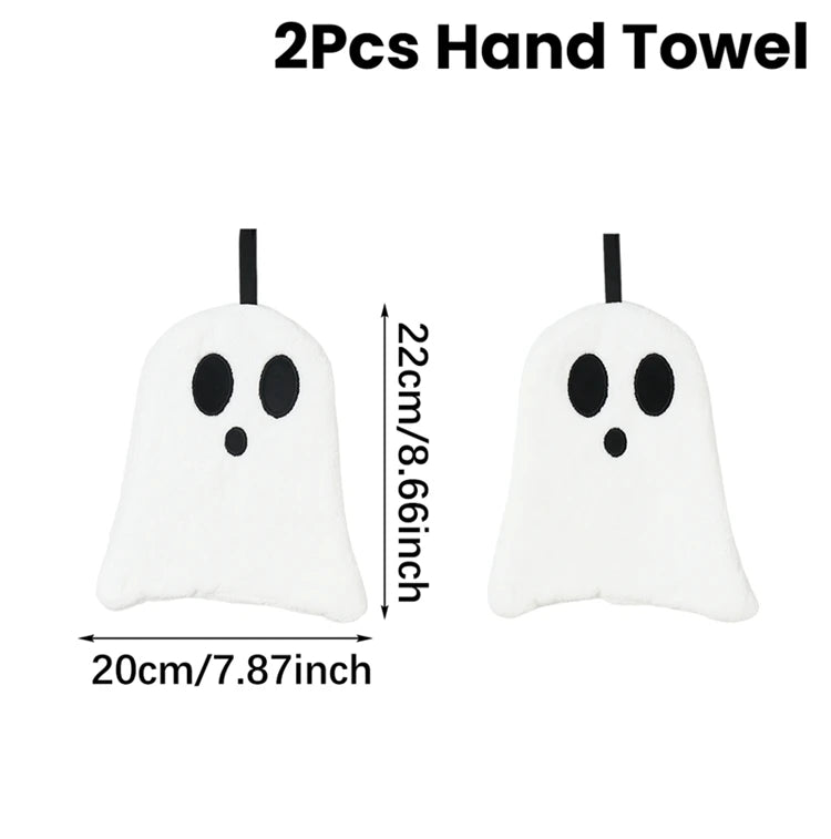 2-Pack Black Cat Hand Towels – Cute Halloween Kitchen & Hand Towels, Super Absorbent