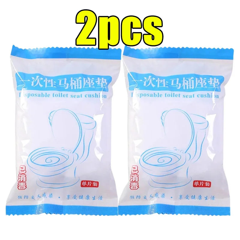 Disposable Waterproof Non-Woven Toilet Seat Covers - Single-Use Travel & Hotel Sanitary Seat Protectors