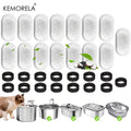 12/15-Pack Cat Water Fountain Activated Carbon Sponge Filters for Stainless Steel Pet Water Dispenser