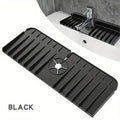 Silicone Sink Mat Sponge Holder – Wall-Mounted Dish Soap & Drain Pad Splash Guard Drying Mat 37 x 14 x 1.5 cm (14.6 x 5.5 x 0.6 in)