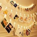 3M (9.8 ft) 20-LED Photo Clip Fairy String Lights - Battery-Operated Card Holder Garland for Christmas & Weddings