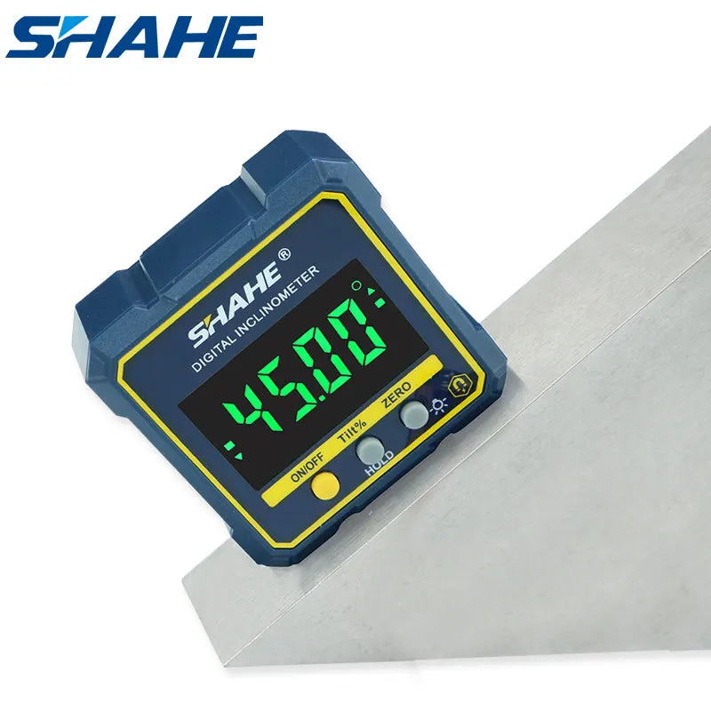 Digital Magnetic Angle Gauge Inclinometer Protractor with Backlight Angle Finder Level Cube