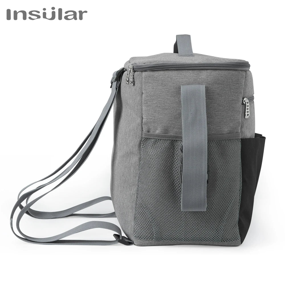Large Capacity Mommy Diaper Backpack – Travel Nappy Bag with Anti-Loss Zipper, Maternity Nursing Baby Bag