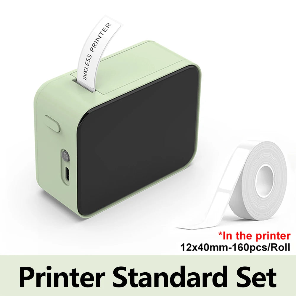 Mini Portable Thermal Label Printer – Inkless Bluetooth Sticker & Name-Tag Maker (15mm / 0.59in)