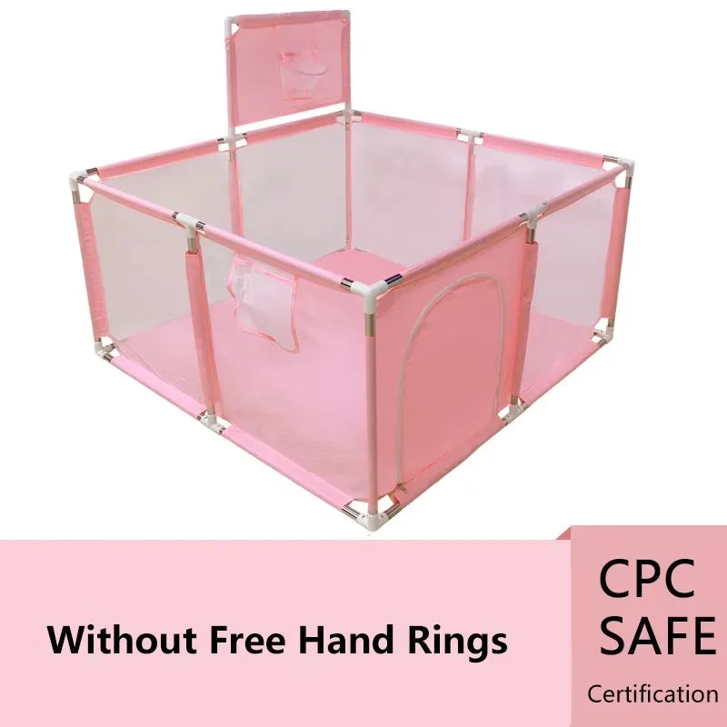 Baby Playpen Indoor Play Yard with Ball Pit Fence — Multi-Panel Safety Corral for Infants & Toddlers (107 x 235 x 129 cm / 42.1 x 92.5 x 50.8 in)