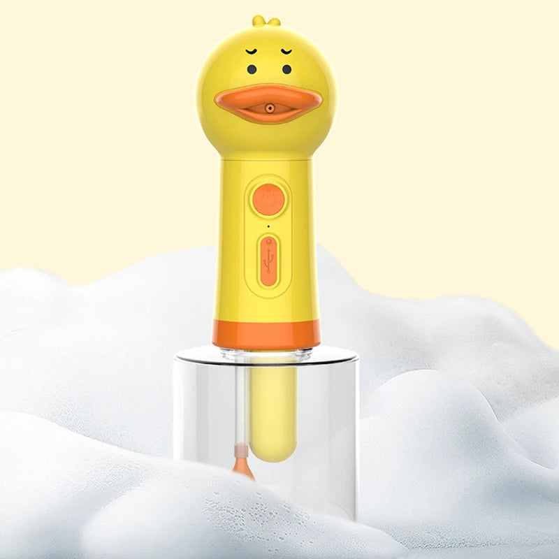 Yellow Duck Pet Foam Soap Dispenser – USB Rechargeable Automatic Foaming Dog Bath Sprayer