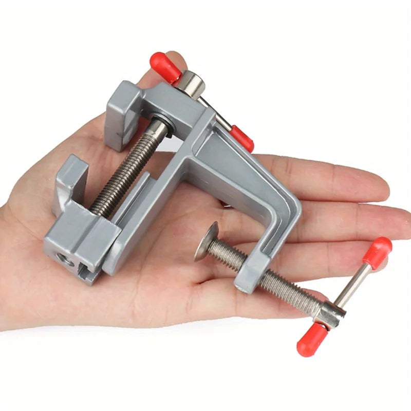 Mini Workbench Vise 3.7 in (9.5 cm) – Aluminum Alloy Precision Clamp for Jewelry, Woodworking & DIY