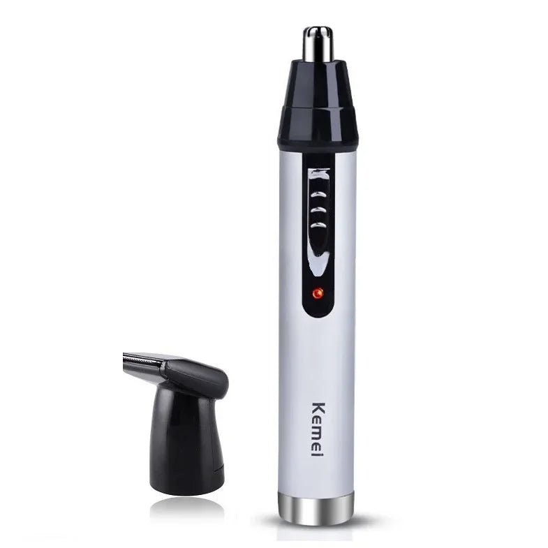 4-in-1 Rechargeable Cordless Nose & Ear Trimmer for Men — Beard, Eyebrow & Face Groomer with EU Charger