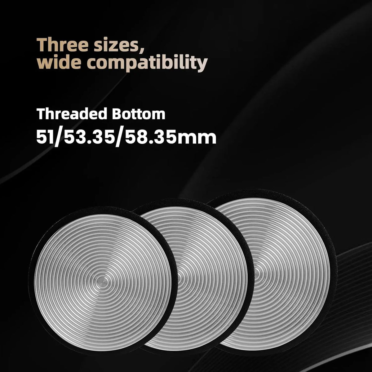 Espresso Tamper Dual-Spring 51 / 53.35 / 58.35 mm (2.01 / 2.10 / 2.30 in) Stainless Steel Threaded Base – Home Barista