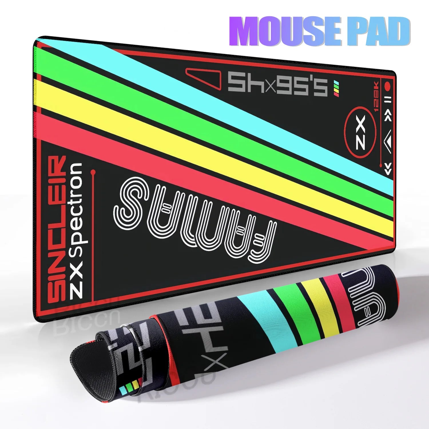 XXL Gaming Mouse Pad Desk Mat 40 x 90 cm (15.7 x 35.4 in) Rubber Anti-Slip Extended Mousepad for Keyboard & PC