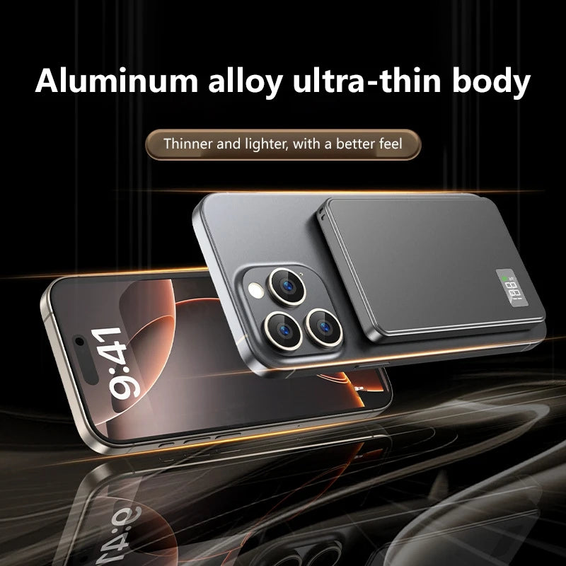 50000mAh Magnetic Wireless Power Bank PD 22.5W Fast Charge — MagSafe Compatible Portable Charger for iPhone Samsung Xiaomi