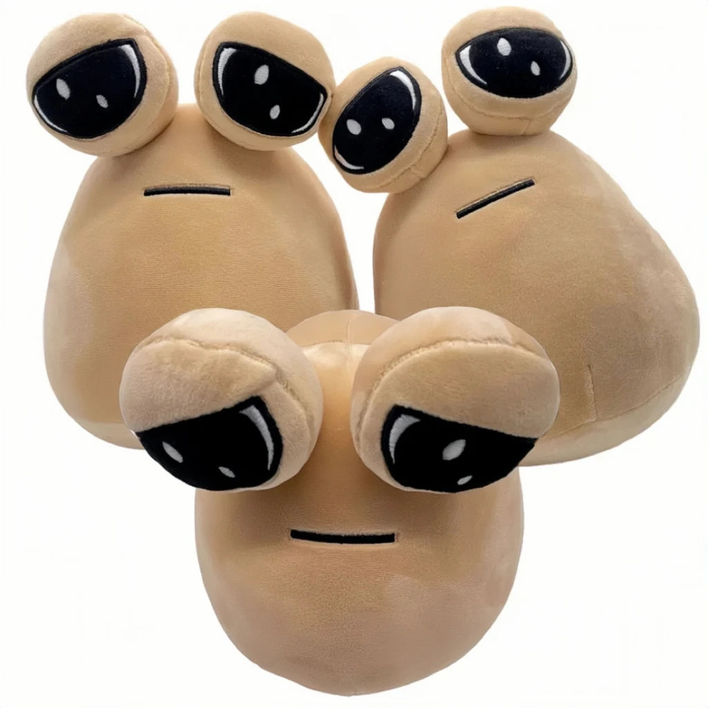 The Maw My Pet Alien Pou Kawaii Plush Toy 22 cm (8.7 in) - 1-6 Pack Kids Birthday & Christmas Gift