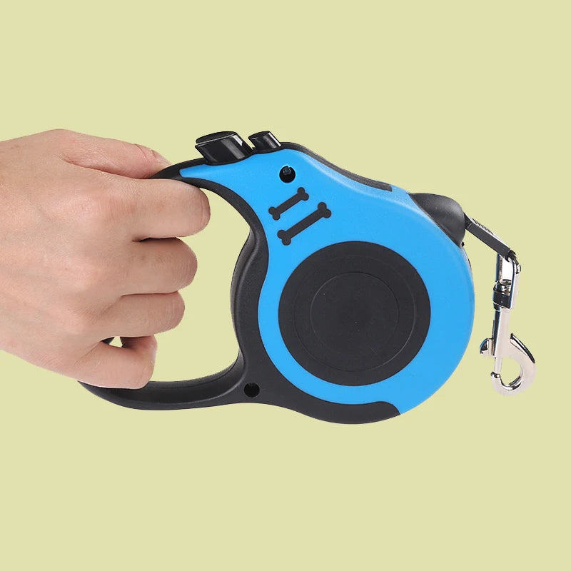 Retractable Dog Leash 3m / 5m (9.8ft / 16.4ft) Nylon Automatic Pet Lead for Small, Medium & Large Dogs and Cats