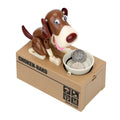 Electric Cartoon Dog Coin Bank Automatic Eating Money Piggy Bank for Kids Birthday Gift