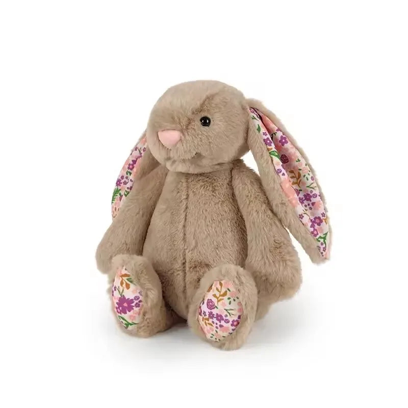 Bonnie Rabbit Plush Toy with Floral Ears - 12.2in (31cm) Kawaii Stuffed Pillow Cushion for Kids & Room Decor