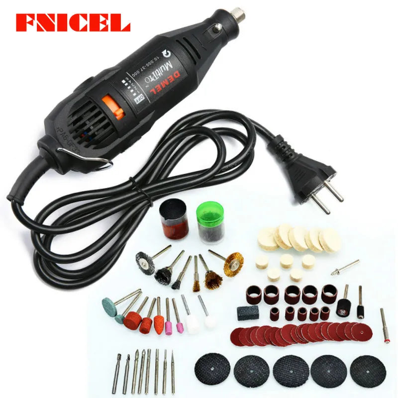 110/220V Electric Engraving Rotary Mini Drill Kit – 130W Variable Speed 5-Setting Grinder