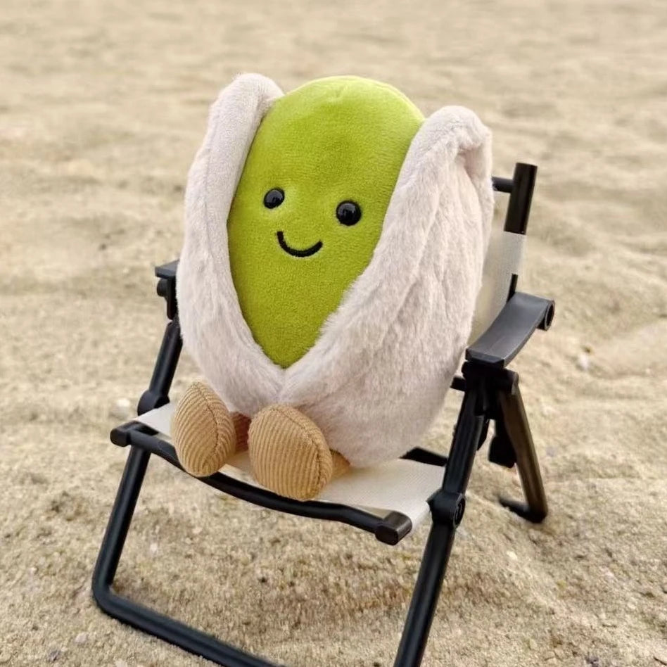 Pistachio Plush Toy 12cm (4.7 in) Cute Stuffed Nut Doll Plushie Gift & Living Room Decor