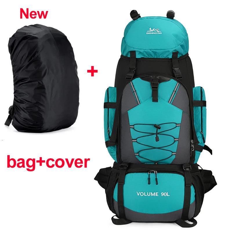 90L Waterproof Hiking & Camping Backpack — Large Capacity Trekking Rucksack for Travel (Unisex)