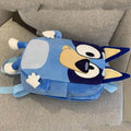 Bluey Family Kids Backpack - Cartoon Cosplay Dog School Bag for Kindergarten, Kawaii Blue & Orange Children's Gift