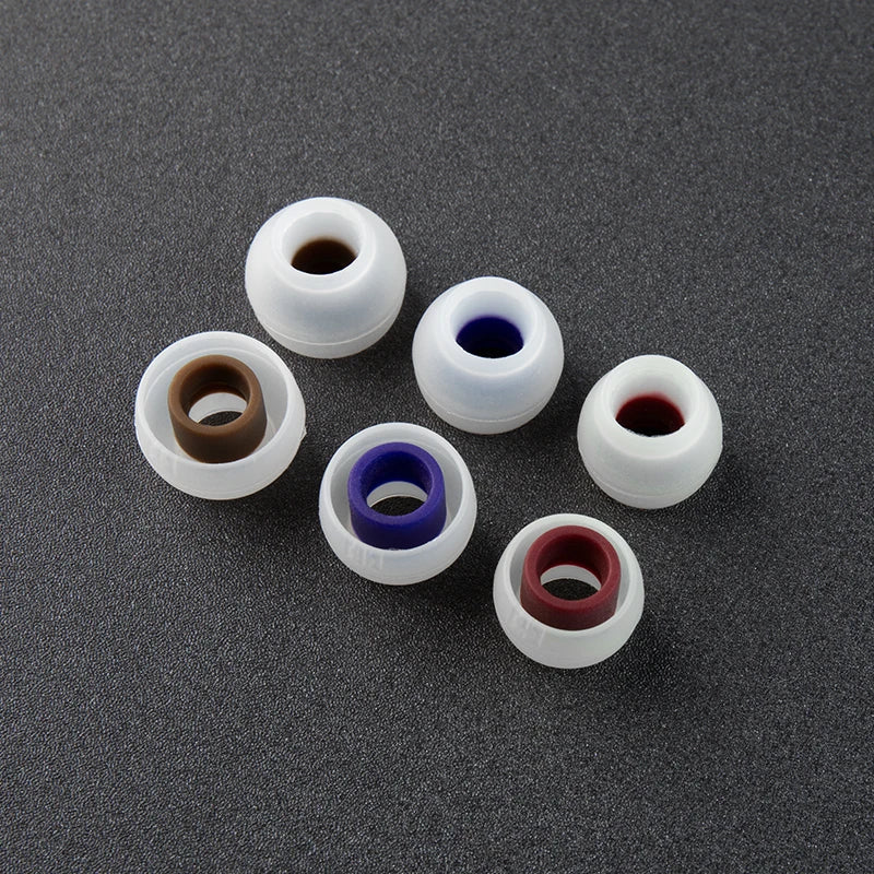 Silicone Earphone Eartips 3 Pairs S/M/L – Replacement Earbud Tips for IEMs & Wired Headsets