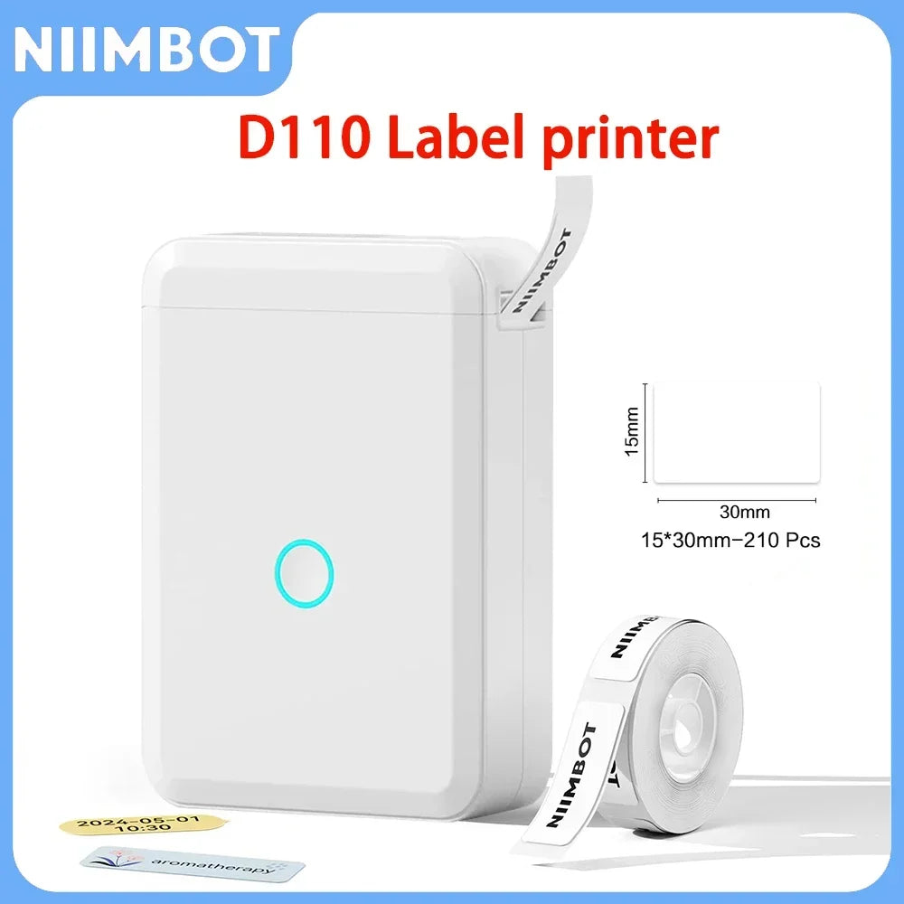 Portable Mini Thermal Label Printer Inkless Adhesive Sticker Maker Bluetooth Pocket Mobile Printer