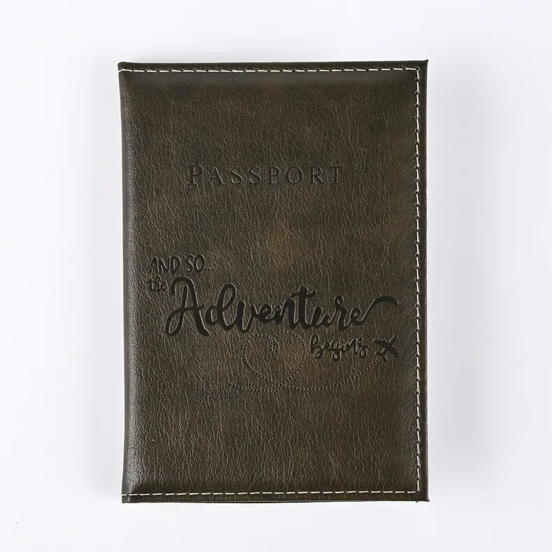 PU Leather Passport Holder Wallet – Travel Passport Cover & Card Case for Women and Men