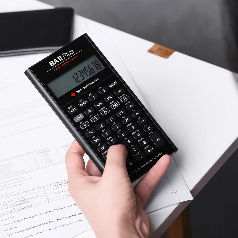 Financial Calculator for CFA & FRM Exams — 10-Digit Professional Finance Calculator with TVM, Amortization & Advanced IRR