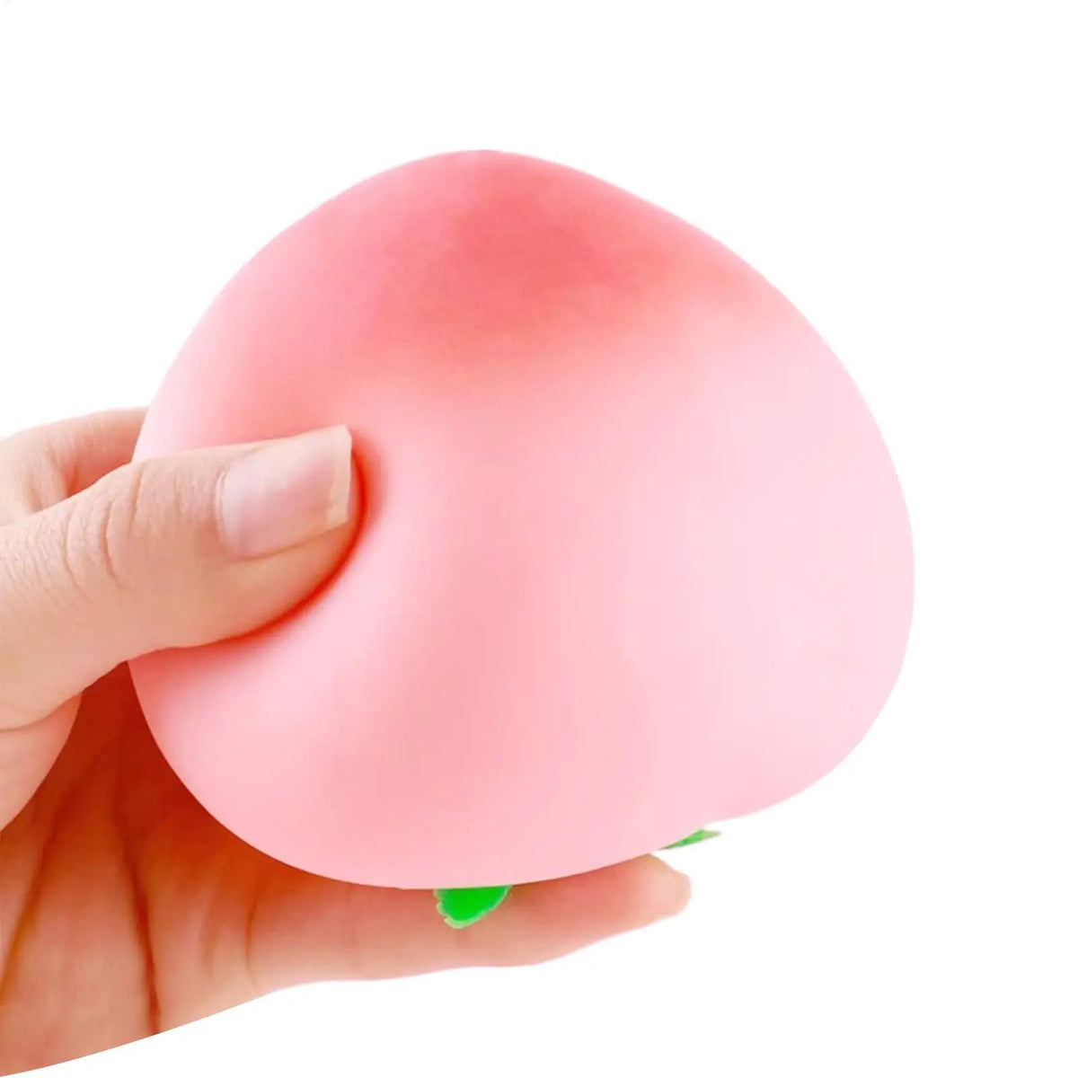 Slow-Rising Peach Squeeze Toy Stress Ball - Sensory Fidget for Stress Relief (3.15 x 3.15 x 2.36 in / 8 x 8 x 6 cm)