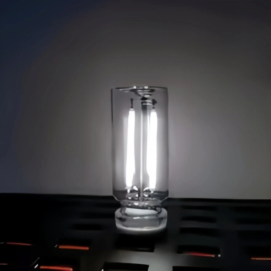USB Touch LED Glass Night Light – Dimmable Ambient Lamp for Bedroom, Car & Camping