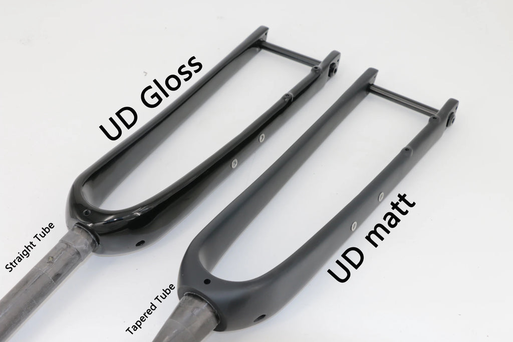 700C UD T800 Full Carbon Road & Gravel Bike Fork — Disc Brake, Luggage Carrier Mount, 45mm Offset