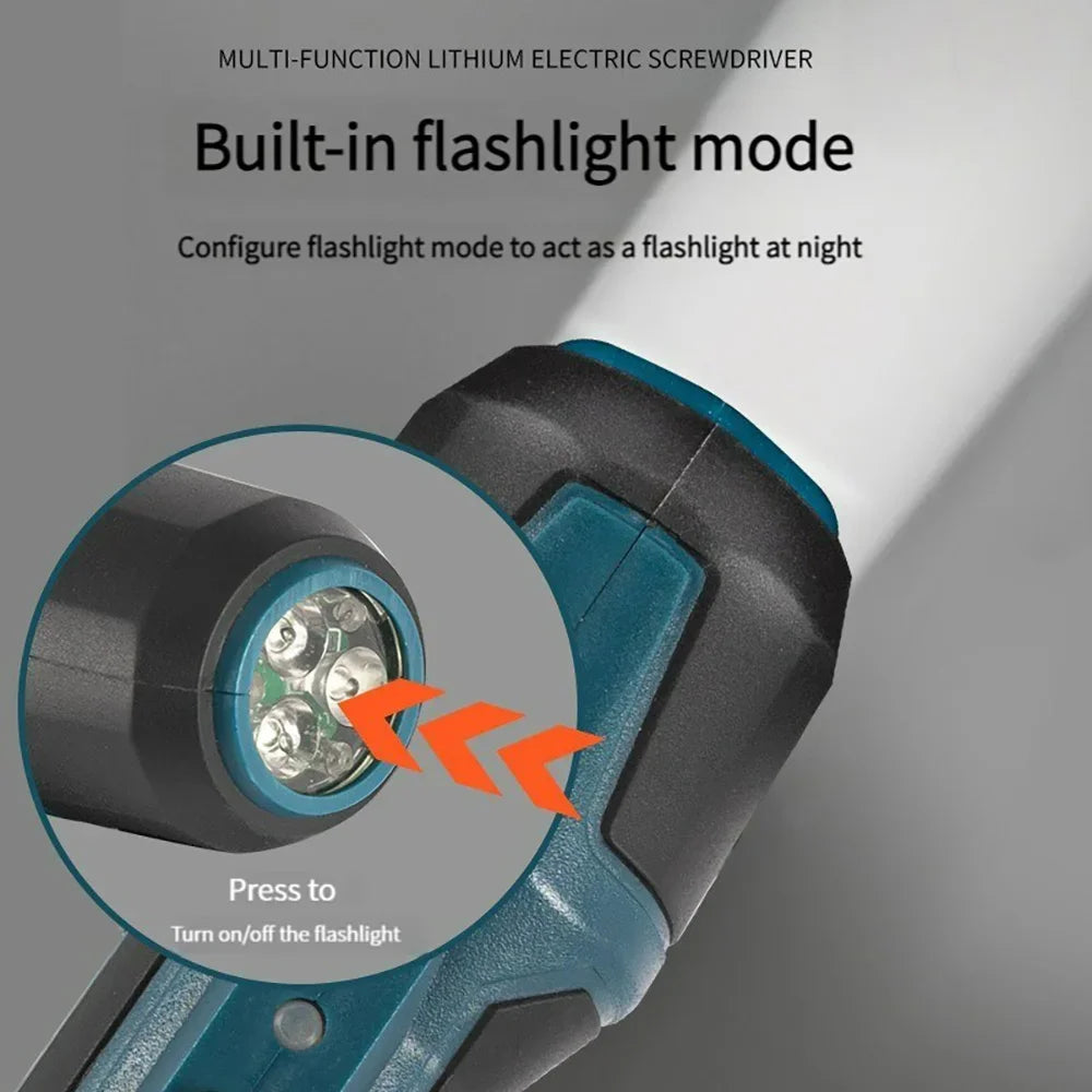 Cordless Electric Screwdriver Set 3.6V 2Nm 200 RPM Rechargeable Wireless Precision Drill for Home DIY