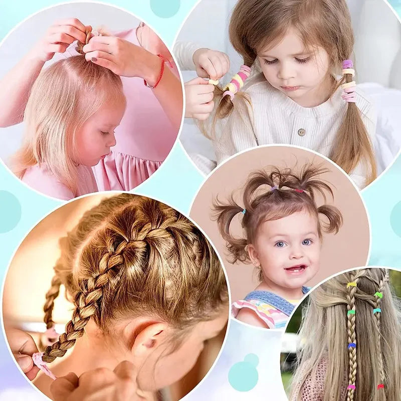 Girls Hair Accessories Set – Elastic Hair Bands, Headbands & Edge Clips for Babies and Toddlers